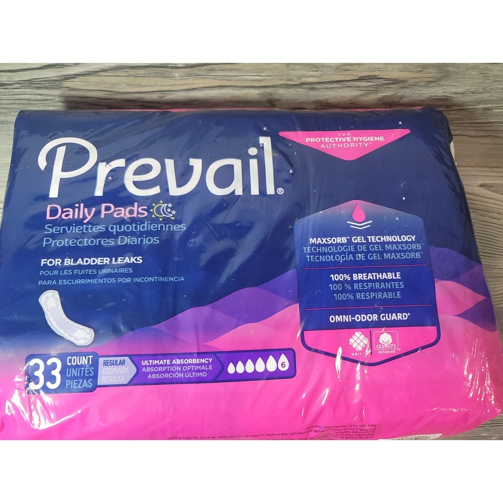 Prevail Ultimate Bladder Control Daily Pads (Pack of 33)